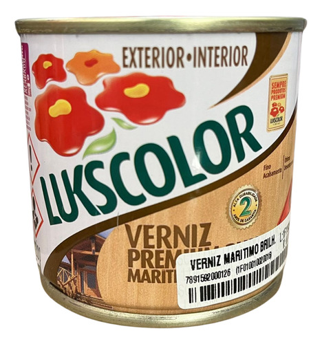 Verniz Marítimo Lukscolor Natural Acetinado 900ml